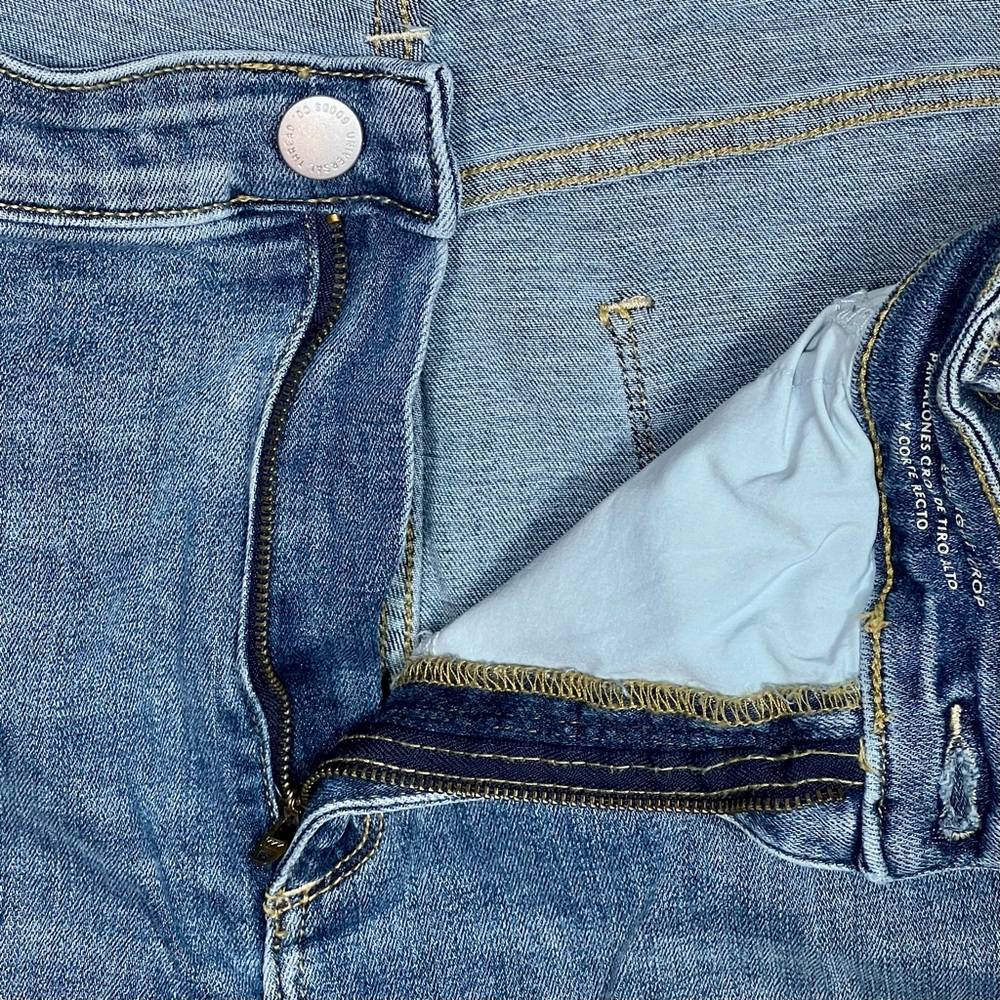 Universal Thread High Rise Straight Crop Distressed BlueJeans Women’s Sz.22W NWT - Picture 8 of 11